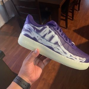 Air Force 1 Purple Skeleton